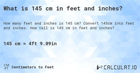 145cm in feet|145 cm in feet and inches